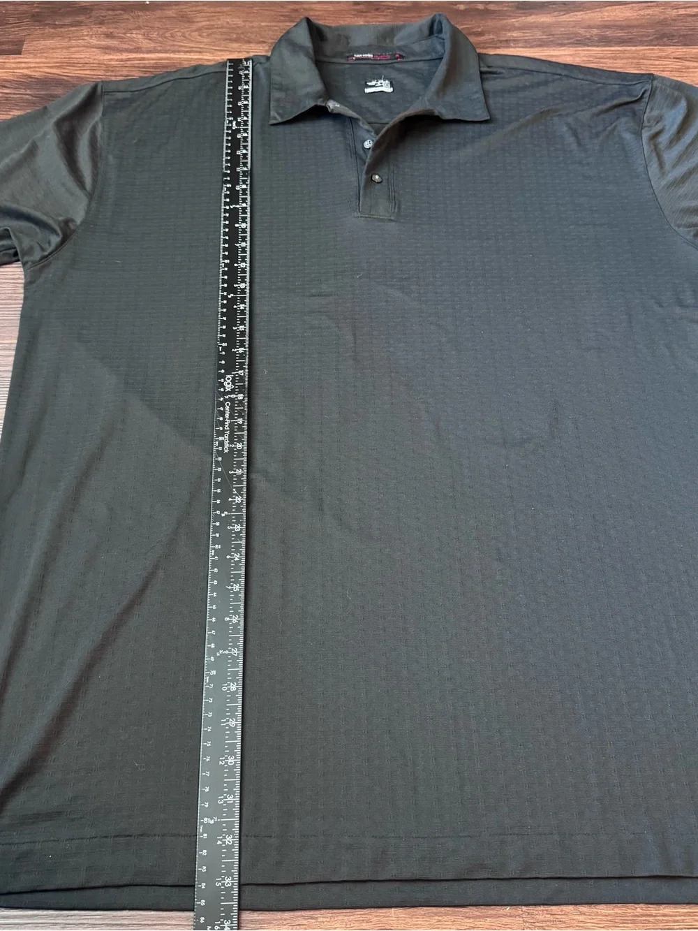 Nike Polo Shirt Mens 2XL Tiger Woods Dri-FIT Black Golf Performance Short Sleeve